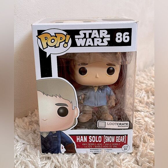 Funko Pop! Star Wars #86 Han Solo (Snow Gear) Loot Crate Exclusive w/ Case - Picture 1 of 7